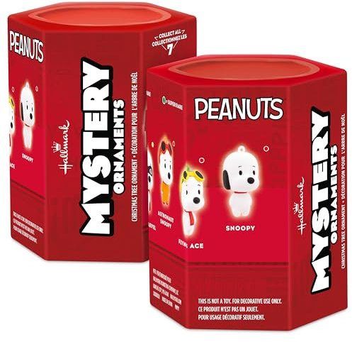 Hallmark Peanuts Snoopy Serie 2 Mystery Christmas Ornaments, 2 Stück (0003HCM1162)