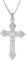 trendor Herren-Halskette mit orthodoxem Kreuz 35 mm 925 Silber zeitloser Halsschmuck aus Sterlingsilber für Männer, elegante Geschenkidee, 41384-45 45 cm
