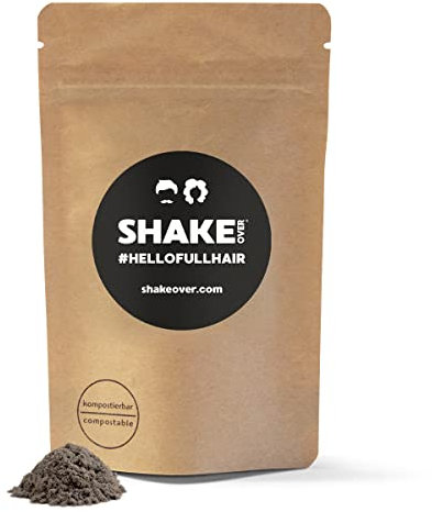 SHAKE OVER Veganes Streuhaar zur Haarverdichtung, mit Zink angereicherte Fasern, hochwertiges Schütthaar, Made in Europe (30 g (Refill), ASH BLONDE)