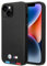 Etui BMW BMHMP14S22PTDK Hülle für iPhone 14 6,1 schwarz/Black Leather Stamp Tricolor