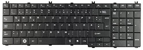 tradebit - Clavier allemand de Qwertz pour Toshiba Satellite C650 C660 L670