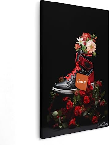 Skillvas Art Wandbild XXL Schuhe Jordan Nike Sneaker Bild Dekoration Leinwand (150x100 cm)