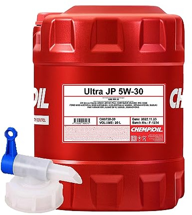 20L+ Auslaufhahn, CHEMPIOIL Ultra JP 5W-30 SN Plus Dexos 1 Motoröl
