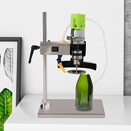 Yolancity Elektrischer Glasschneider für Flaschen, 150W Flaschenschneider Glasflaschenschneider 6000r/min Glasschneider Schneidwerkzeug für Weinflaschen, Seeglas, Handwerk, DIY Blumentopf