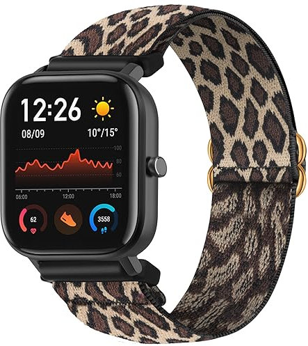 SITAFU Cinturino Per Amazfit GTS/GTS 2/GTS 3,20mm Nylon Elastico Intrecciato Braccialetto per Amazfit Bip/GTS 2 mini/GTS 2e - Regolabile Cinturini di Ricambio per Amazfit Bip U/Bip U Pro/Bip lite