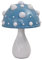 Juodkeo Pilz Lampe LED Blau Pilz Tischlampe, 3-Farbige Dimmbare Mushroom Lamp Nachttischlampe, Pilzlampen Deko Nachtlicht mit Kabel für Wohnzimmer Schlafzimmer, Stromversorgung über USB (Blau)