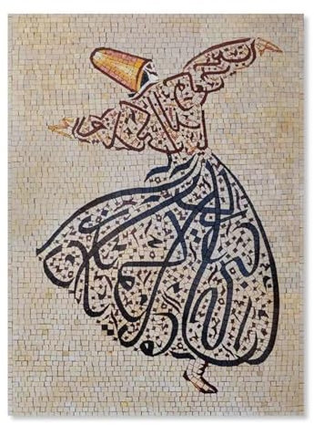 Ästhetische Türkei Rumi Sufi Tanz Islamische Mythische Mädchen Religion Poster Wand Kunst Leinwand Malerei Druck Bild Wohnzimmer Dekor A2 21X30Cm Kein Rahmen