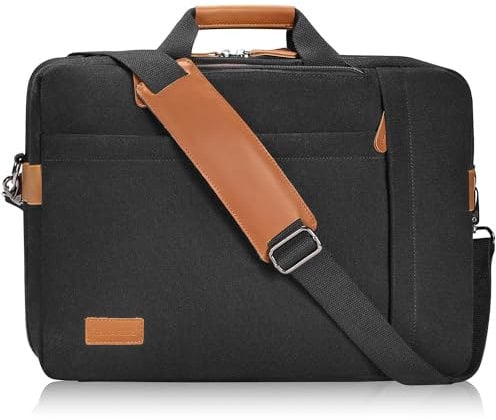 ESTARER Laptoptasche/Umhängetasche 17 Zoll Umwandelbar Rucksack, Business Tasche für Büro/Schule/Reisen