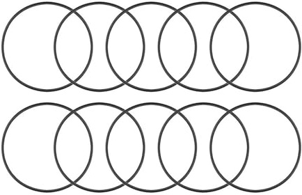 TA-VIGOR 10 Stück Nitrilkautschuk O-Ringe 49mm AD 45mm ID 2mm Dicke | Metrisches Dichtungssystem, für Schlauch, Armatur, Automobil und Sanitär, ölbeständig, zur Abdichtung und Reparatur