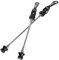 Gerrit Schnellspanner Quick Release MTB Fahrrad Nabe Spieße Hebel Aluminium Legierung Mountainbike Teile for Vorne 100mm Hinten 135mm Schnellspanner Fahrrad (Color : 009 Black)
