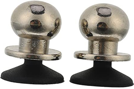 HOMSFOU 2 Stück Kleiner Joystick Spiel Controller Aus Metall Mit Silikonunterseite Tragbarer Handy Tablet Joystick Für Mobiles Gaming Große Größe Stabiler Saugnapf Für Präzises Schießen