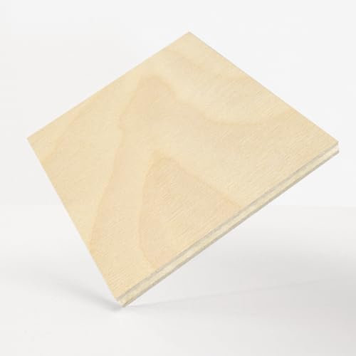 Sperrholzplatte Birke Holz Zuschnitt nach Maß - Größe Wählbar (3 mm, 300 x 800 mm)