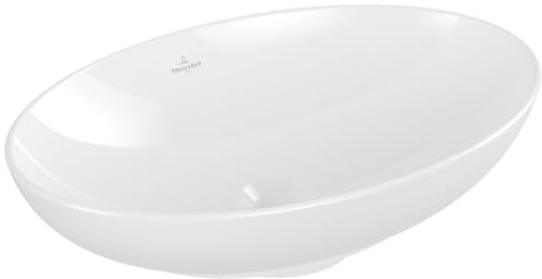 Vasque Ovale à Poser VILLEROY ET BOCH Loop and Friends Non meulé 56 x 38 Blanc CeramicPlus sans trop Plein