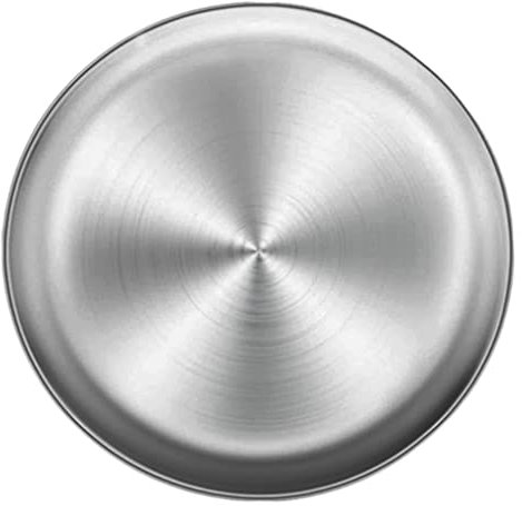 SunaOmni Stainless Steel Pizza Pan Round Metal Multifunctional Storage Tray for Fruit Cake 34cm Stainless Steel Pizza Tray Pizza Oven Pan Tray Round Pizza Baking Pan Round Pizza Plate