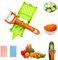 Juego de utensilios de cocina multifuncionales, pelador de verduras 3 en 1 en juliana, para patatas, frutas, naranja, limón, exprimidor de patatas en espiral, utensilios de cocina