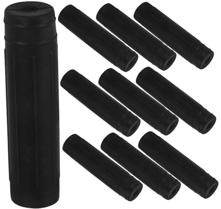 SOLUSTRE Gummi-Griffabdeckungen für Gartengeräte, Schutzhüllen für Hacken und Rechen, bequem zu installieren, Gummimaterial, 10 Stück