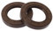 VekAuto Retén De Aceite Universal Tc De Doble Labio Con Anillo De Sellado De Acero Con Resorte Rotativo De Eje De 45X70X12mm De Alta Presión De Goma Fkm Marrón 2 Unidades
