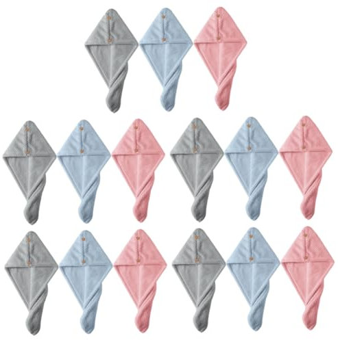 Ipetboom 5 Sätze Turban Handtücher Hair Styling Haarprodukt Headpiece Haarausfall-wickel Haartrockner Föhntücher Für Damen Trocknen Schnell Haartücher Für Frauen Korallenvlies 3 Stück * 5