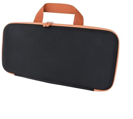 Hasaller Custodia rigida in EVA per piastre per capelli, portatile, resistente ai graffi, con tasca in rete, per piastre Dyson Airstrait HT01 Ha-ir (nero)