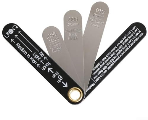 Gitarrenhals-Einstellungs-Messgerät, Halsstab-Hals-Entlastungs-Messgerät mit klaren Markierungen, Messung für Gitarren-Setup