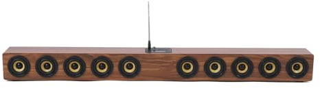 Jectse Leistungsstarker Holz - -Soundbarlautsprecher 360 ° HiFi Surround Sound, USB -Stütze -Computerlautsprecher, 4000 -mAh Einfache Konnektivität, Bass -Stereoanlage