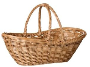 IB Laursen Korb oval m/2 Querhenkeln B: 29 H: 32 L: 50
