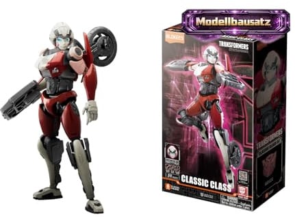 BLOKEES – Transformers Arcee 07 Rise of the Beasts Classic Class, Modellbausatz für Kinder ab 12 Jahren, bewegliche Figur mit 20 Gelenken, Stecksystem ohne Kleber, Sammelfigur, Action Spielzeug