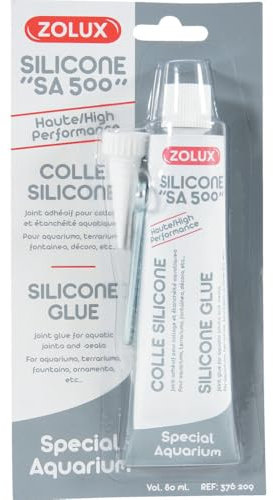 Zolux Colle Silicone Transparent pour Aquarium 80 ml