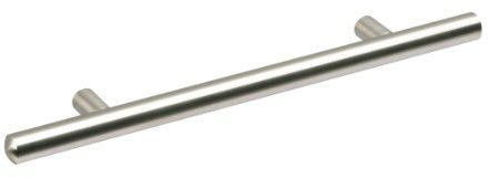 Metafranc Möbelgriff 64 mm - Edelstahl - Hochwertige Verarbeitung - Schlicht & elegant - Inkl. Montagematerial / Möbelbeschlag / Schubladengriff / 161141, Silber