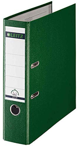 Sparpack Leitz 1010 Qualitäts-Ordner Plastik breit, mit patentierter 180º-Präzisionsmechanik 10er Pack (grün)