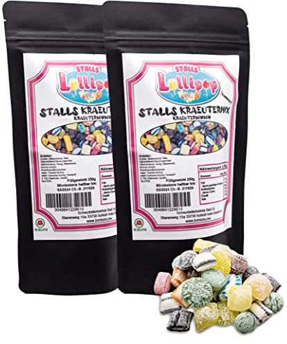 Leckere Kräuterbonbons - Stalls Kräutermischung 2x250g Standbodenbeutel