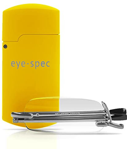 eye-spec Folding Reading Glasses with Compact Travel Case | Stylish Fold Up Pocket Readers Available in 7 Eye-Catching Colours and 9 Lens Strengths