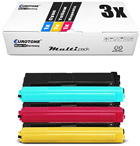 3X Eurotone Toner kompatibel für Brother MFC-L 8690 8900 CDW, TN-423 TN423 Color