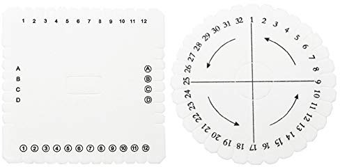 2 stücke rund und quadratisch Flechtscheibe Kumihimo Disk Macrame Geflochtene Schnur String Armband Handgemachte Geflecht Weben Scheibe(S)