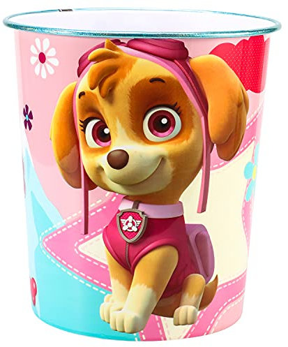 Paw Patrol Girl Kids Chidrens Waste Bucket Paper Bin Basket for Bedroom Desk Dustbin