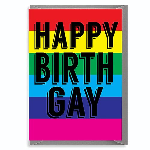 Cheeky Chops Lustige freche LGBT Gay Geburtstagskarte – Happy Birthgay L5