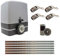 Kit completo motor corredera CARRERA 800KG con 6 metros de cremallera de acero + 4 mandos a distancia TX4 + sensor de reflexión. Para automatizar puertas y cancelas correderas de garaje y parking.