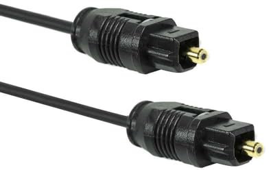 OcioDual Cable Toslink Audio Digital Fibra Optica 2m Doble Macho para DVD HDTV Blu Ray Consolas Smart TV Negro
