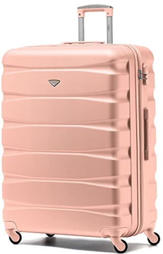 Flight Knight Lightweight 4 Wheel ABS Hard Case Extra Large Suitcase Approved for Over 100 Airlines Including easyJet, British Airways, Ryanair, Jet2, Emirates & Many More - Check-in Large Size 29