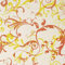 DecoHomeTextil Heimtextilmanufaktur Gartentischdecke Tischdecke Summertime Sunrise mit Einfassband Softschaum Farbe & Größe wählbar Oval 150 x 210 cm Ranken Orange Outdoor Frühling Sommer