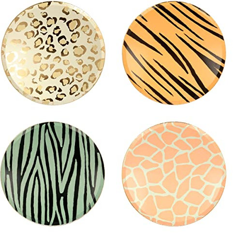 Meri Meri Safari Animal Print Dinner Plates (Pack of 8)