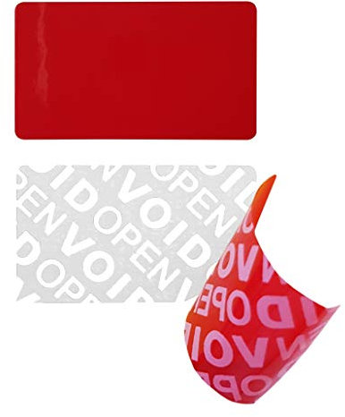 1000 Stk - Siegel 35 * 20mm rot - Verschlussetiketten, Sicherheitssiegel, Qualitätssiegel Garantie-Siegel Sicherheitsetiketten, Rückgabesiegel, Siegeletiketten, Klebesiegel Etikett selbstklebend