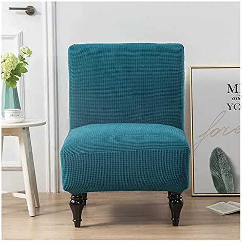 Stretch Sesselbezug ohne Armlehne，Elastisch Sofabezug Sesselschoner Sessel-Überwürfe onhe Armlehnen,langlebig,Jacquard-Stoff, Waschbar,für Wohnzimmer Hotel Haus Esszimmer ( Color : L , Size : 1PCS )