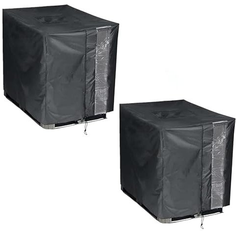 IBC Tragetasche, 600D strapazierfähige, wasserdichte Abdeckung für 1000 l IBC-Container, Regenwassertank, Outdoor-Regenfass mit 275 Gallonen, Anti-Staub, Sonnenschutz, 2 Stück