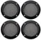 ECSiNG 4Pcs Speaker Cover Replacement Speaker Grill Cover Car Speaker Protective Mesh Cover Cold Rolled Steel Speaker Grill Cap Black