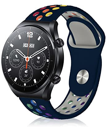 ToVioc Cinturino per Xiaomi Watch S3 /2 Pro /S2 /Redmi Watch 5 Lite/Watch 5 Active Cinturini Silicone Traspirante Sport Cinturino per Amazfit Bip 5 /Pop 3S /Cheetah Pro - Verde