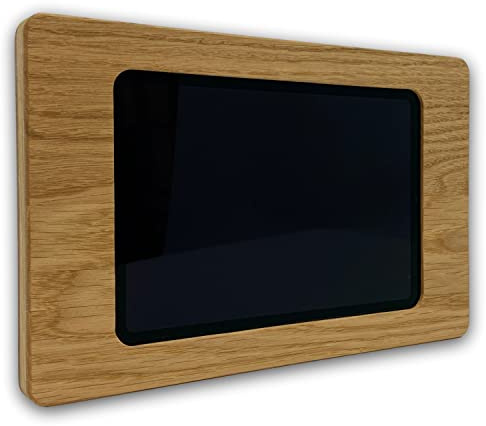 Design Wandhalterung geeignet für iPad mini 6 (8,3|2021) - hochwertige Tablethalterung - edle Smarthome Holzhalterung - Tablet Halterung aus Eiche - Handgefertigt in Österreich