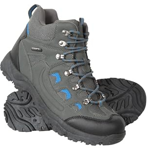 Mountain Warehouse Adventurer Wasserdichte Herrenstiefel - IsoDry-Schuhe – Outdoor Dunkel Grau 45