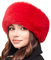 Futrzane Modern Stirnband - Russische Ohr Wärmer - Fell Stirnband Damen Winter - Einheitsgröße (Rot Lang Modern)