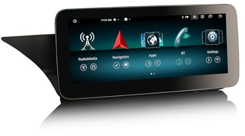 Erisin 10,25 Zoll 8-Kern 4GB+64GB Android 13 Autoradio Bluetooth GPS Navi für Mercedes Benz E-Klasse W212 NTG 4.0 Unterstützt Kabelloses CarPlay WiFi DSP DAB+ Android Auto USB TPMS SWC IPS Bildschirm